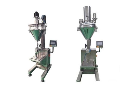 Semi-automatic Powder Filler with Pouch Clamp